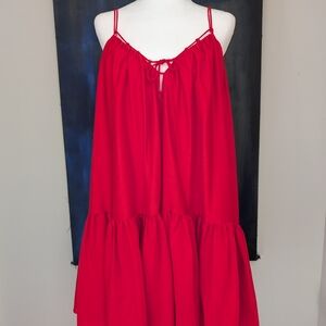 H&M Bright Red Strappy Dress